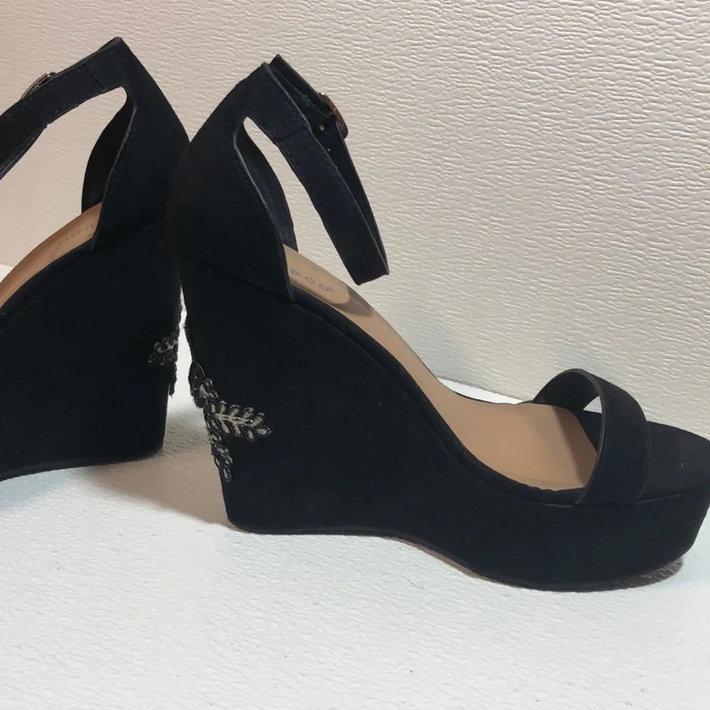 Bamboo black‎ women’s shoes Sz 9